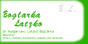 boglarka latzko business card